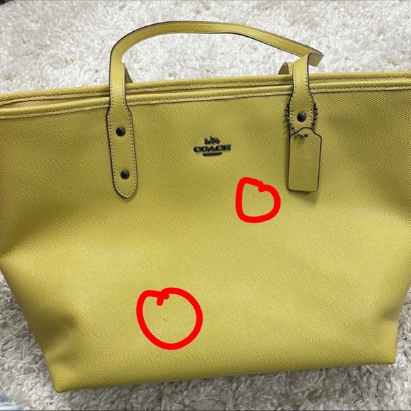 Coach Yellow Tote - Picture 3 of 3